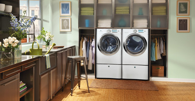 27" Electrolux 8.0 Cu. Ft. Electric Front Load Dryer with Wave-Touch Controls featuring Perfect Steam™ - EWMED7CJIW