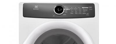 27" Electrolux 8.0 Cu. Ft. Front Load Perfect Steam Electric Dryer with 7 cycles -  EFMC417SIW