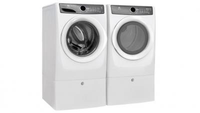 27" Electrolux 8.0 Cu. Ft. Front Load Perfect Steam Electric Dryer with 7 cycles -  EFMC417SIW