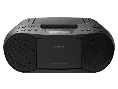 SONY CD/CASSETTE BOOM BOX WITH RADIO - CFDS70BLK