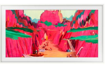 75" Samsung The Frame Customizable Bezel Modern White - VG-SCFF75WTBZA