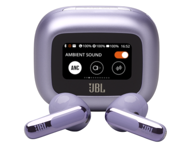 JBL Live Flex 3 True Wireless Noise-Cancelling Earbuds in Purple - JBLLIVEFLEX3PURAM