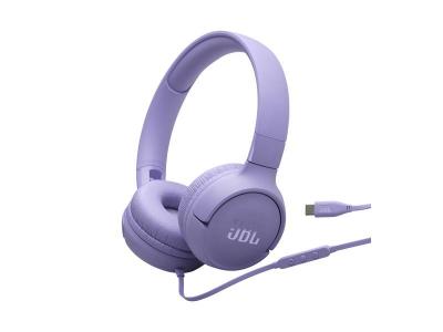 JBL Tune 520C USB-C On Ear Wired Headphones - JBLT520CPURAM