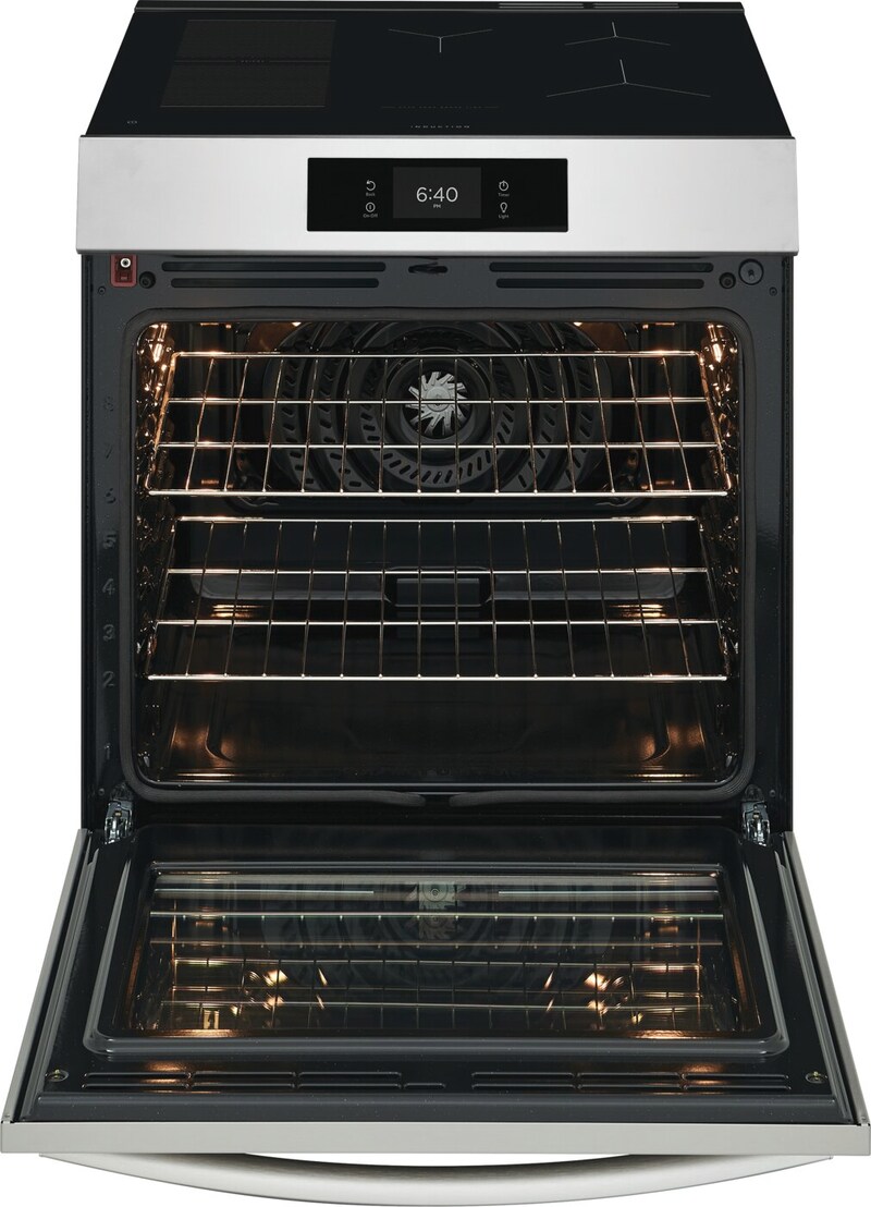 30" Frigidaire Gallery Front Control Induction Range with Stone-Baked Pizza - GCFI307CBF