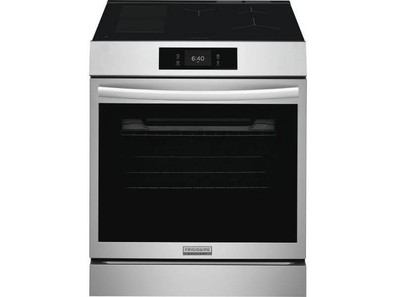 30" Frigidaire Gallery Front Control Induction Range with Stone-Baked Pizza - GCFI307CBF