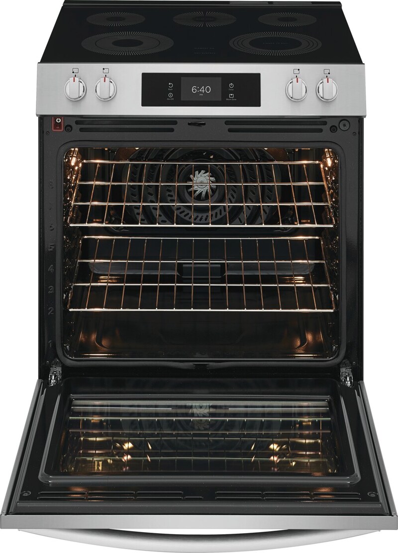 30" Frigidaire Gallery Electric Range with Stone-Baked Pizza - GCFE307CBF