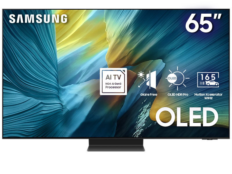 65" Samsung QN65S95FAFXZC OLED 4K Vision AI Smart TV (2025)