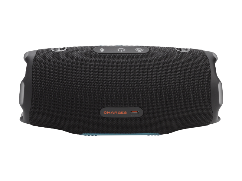 JBL Charge 6 Portable Waterproof and Drop-Proof Speaker in Funky Black - JBLCHARGE6BLKOAM