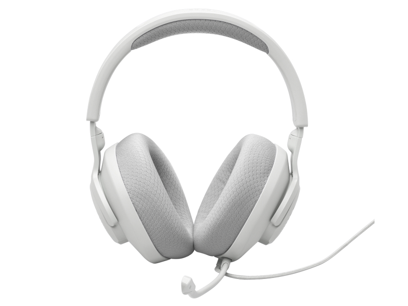 JBL Quantum 100M2 Wired Over-Ear Gaming Headset with Omnidirectional Detachable Mic with Mute - JBLQTUM100M2WHTAM