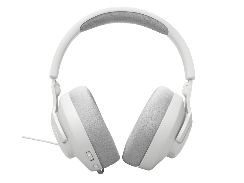 JBL Quantum 100M2 Wired Over-Ear Gaming Headset with Omnidirectional Detachable Mic with Mute - JBLQTUM100M2WHTAM