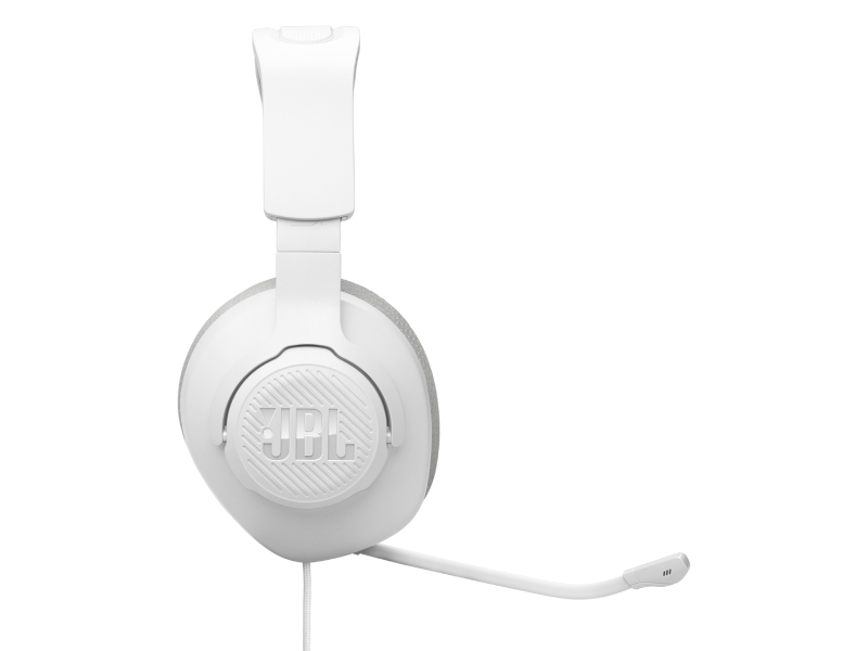 JBL Quantum 100M2 Wired Over-Ear Gaming Headset with Omnidirectional Detachable Mic with Mute - JBLQTUM100M2WHTAM