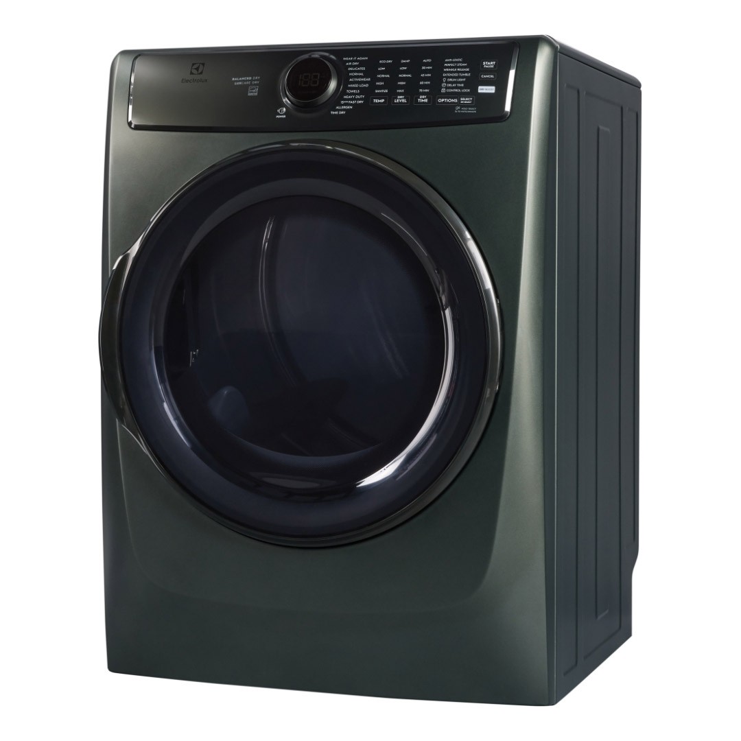 27" Electrolux 5.2 Cu. Ft. Front Load Washer 8.0 Cu. Ft. Gas Dryer and Stacking Kit - STACKIT7X-ELFW7738AA-ELFG7738AA