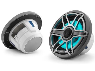 6.5" JL Audio Marine Coaxial Speakers with Transflective LED Lighting - M6-650X-S-GmTi-i