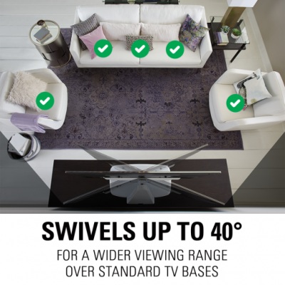 Sanus Swivel TV Base for 32"-65" TVs - WSTV1W