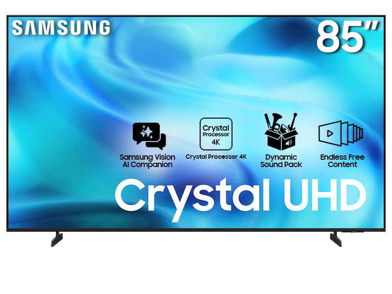 85" Samsung UN85U8000HFXZC Crystal UHD 4K Vision AI Smart TV (2026)