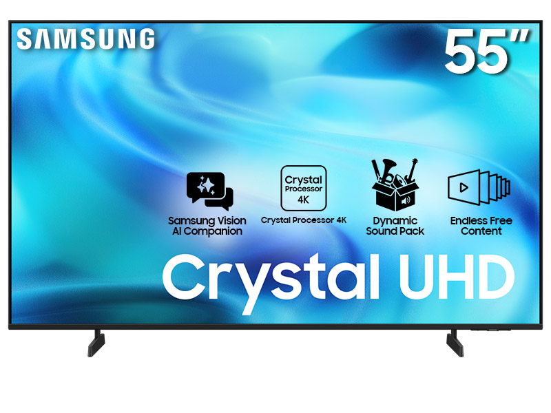 55" Samsung UN55U8000HFXZC Crystal UHD 4K Vision AI Smart TV (2026)