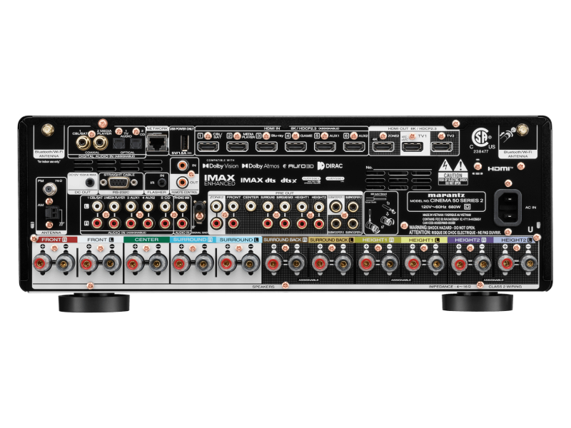 Marantz 9.4 Channel AV Receiver with Dolby Atmos Dirac Live and Powered by HEOS - Cinema 50 S2
