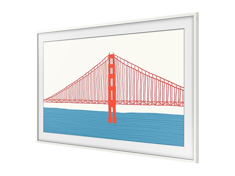 50" Samsung The Frame Customizable Bezel In Modern White - VG-SCFA50WTBZA