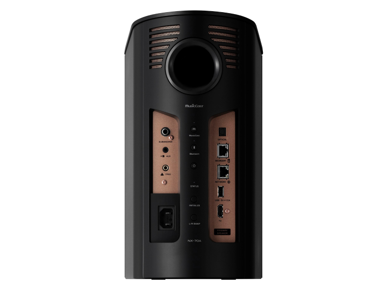 Yamaha Premium Active Wireless Hi-Fi Bookshelf Speaker in Black - NX70A B