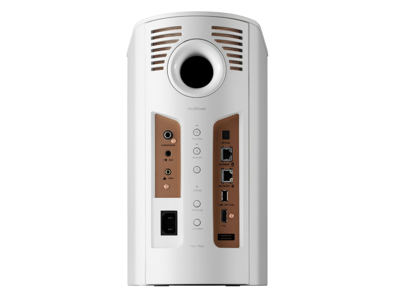 Yamaha Premium Active Wireless Hi-Fi Bookshelf Speaker in White - NX70A WH