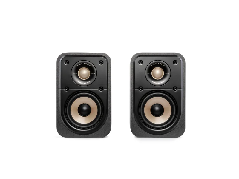 Polk Audio High-Resolution Surround Speakers for Hi-Fi Home Theater - ES10 - Black