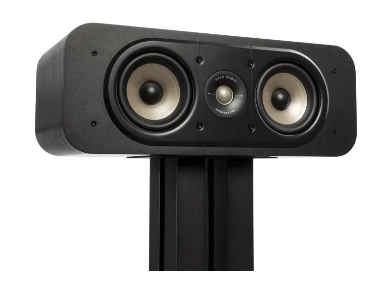 Polk Audio Center Channel Loudspeaker For High-Resolution Home Theater Sound - ES30 - Black
