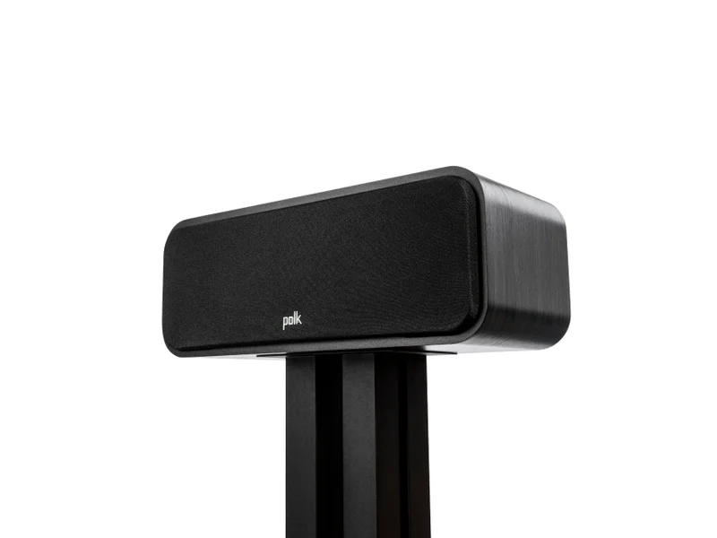 Polk Audio Center Channel Loudspeaker For High-Resolution Home Theater Sound - ES30 - Black