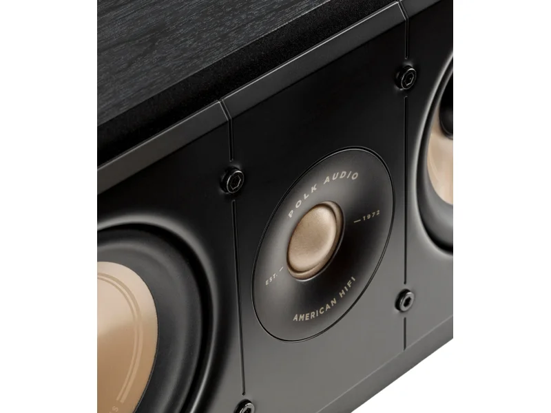 Polk Audio Center Channel Loudspeaker For High-Resolution Home Theater Sound - ES30 - Black