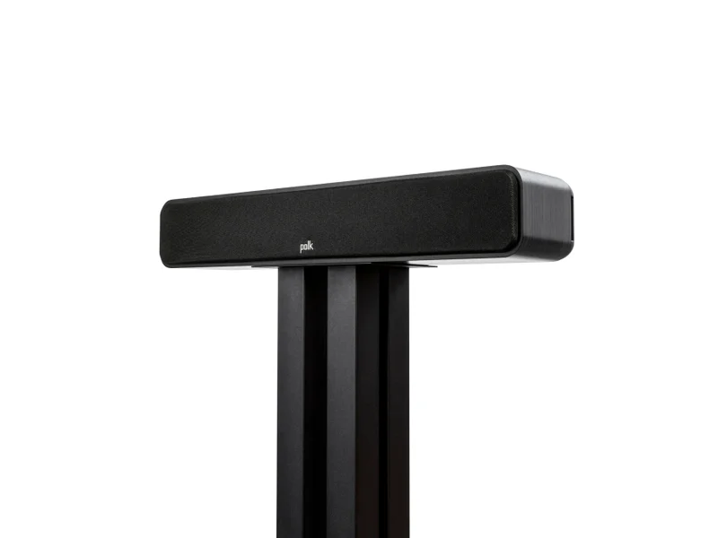 Polk Audio Slim Center Channel Loudspeaker For High-Resolution Home Theater Sound - ES35 - Black