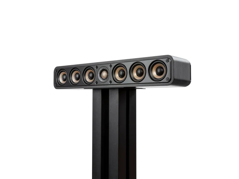 Polk Audio Slim Center Channel Loudspeaker For High-Resolution Home Theater Sound - ES35 - Black