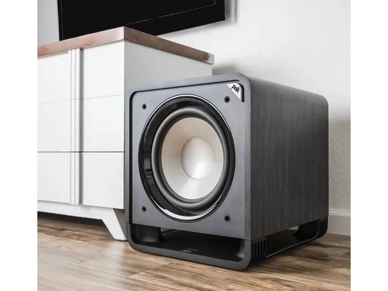 Polk Audio Subwoofer with Power Port Technology - HTS12 Black Walnut