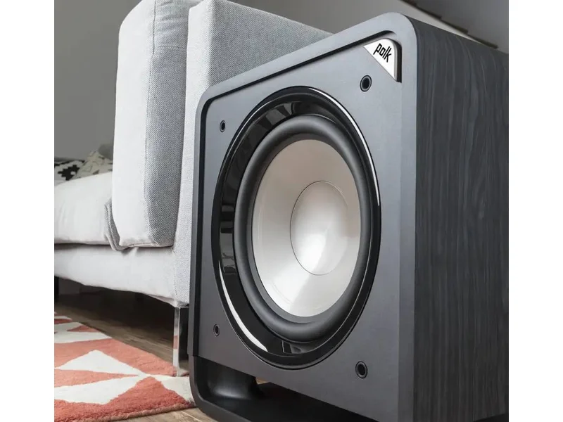 Polk Audio Subwoofer with Power Port Technology - HTS12 Black Walnut