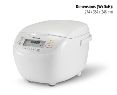 Panasonic Perfectly Textured, Great Tasting Rice Cooker - SRCN188