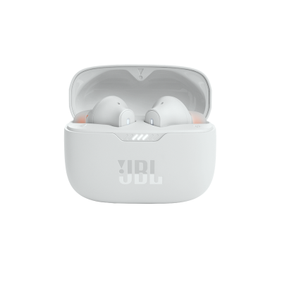 JBL True Wireless Noise Cancelling Earbuds in White - JBLT230NCTWSWAM