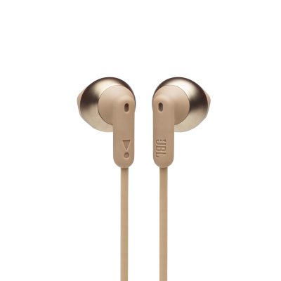 JBL Wireless Earbud Headphones in Champagne Gold - JBLT215BTCGDAM