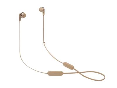 JBL Wireless Earbud Headphones in Champagne Gold - JBLT215BTCGDAM