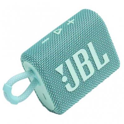 JBL Go 3 Portable Waterproof Speaker in Teal - JBLGO3TEALAM