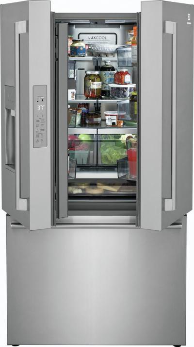 36" Electrolux 22.6 Cu. Ft. 4 Door French Door Counter Depth Refrigerator in Stainless Steel - ERFC2393AS