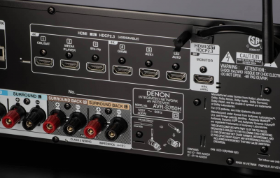 Denon 7.2 Channel 8K AV Receiver with HEOS Built-in in Black - AVRS760HBKE3