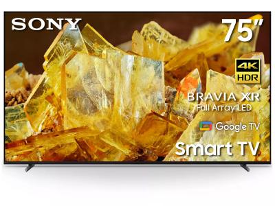 75" Sony XR75X90L Bravia XR Full Array LED 4K Ultra HD High Dynamic Range Smart Google TV