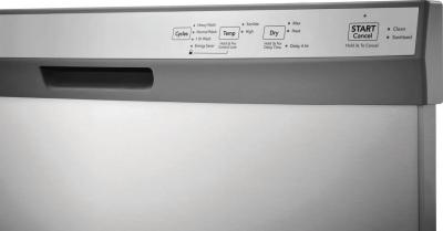 24" Frigidaire Built-In Dishwasher with 4 Wash Cycles in Stainless Steel  -  FDPC4314AS
