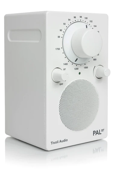 Tivoli Audio Portable Bluetooth AM/FM Radio in White - PALBTW