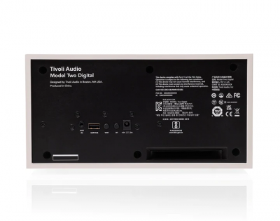 Tivoli Audio Model Two Digital Wi-Fi Bluetooth Speaker in White / Silver - M2DWHT