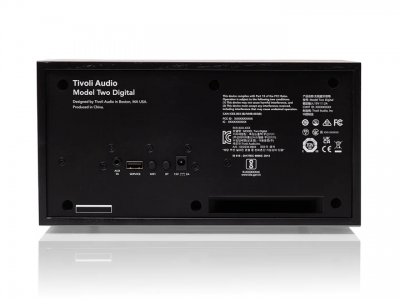 Tivoli Audio Model Two Digital Wi-Fi Bluetooth Speaker in Black - M2DBLK