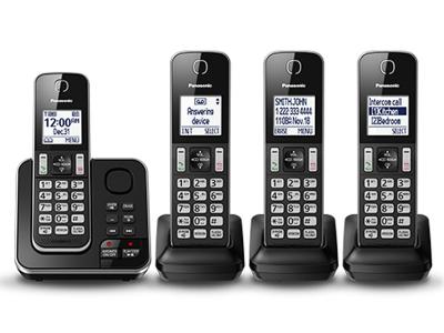 Panasonic Digital Cordless Answering System With 4 Handsets - KXTGD394B